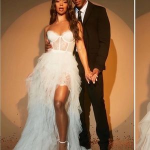 Off white tule dress